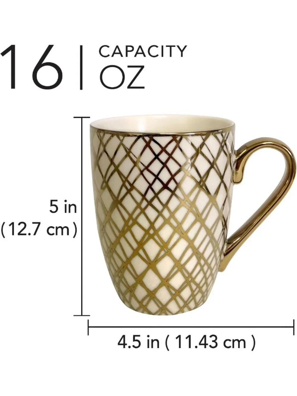 Elegant Gold-Plated Porcelain Coffee & Tea Mug Set - Luxury Drinkware for Dining